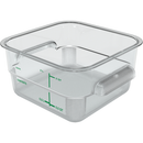 Food Storage Container, 2 qt., 7-1/8" x 3-4/5"H - Case per 6 each