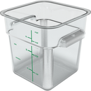 Food Storage Container, 4 qt., 7-1/8" x 7-3/10"H - Case per 6 each