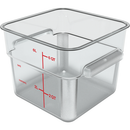 Food Storage Container, 6 qt., 8-3/4" x 7-3/10"H - Case per 6 each
