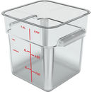 Food Storage Container, 8 qt., 8-3/4" x 9"H - Case per 6 each