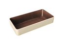 Rectangular Deep Brown Bowl - Sold per Each