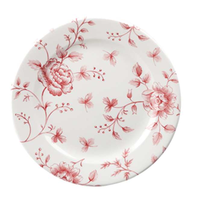 Profile Plate Cranberry Rose Chintz (6-5/8") - Sold per Each