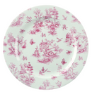Profile Plate Toile Cranberry (12") - Sold per Each