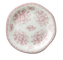 Small Pink Floral Plate - Sold per Dozen