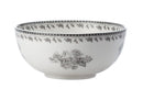 Bowl Grey Floral - Sold per Dozen