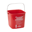 Cleaning Bucket, 3 qt Red  - Case per 4 each