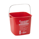 Cleaning Bucket, 6 qt Red - Case per 4 each