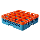 Glass Rack, 16-compartments (4-7/16" x 4-7/16") with (1) color-coded extender - Case per 4 each