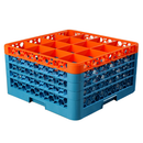 Glass Rack, 16-compartments (4-7/16" x 4-7/16") with (4) color-coded extenders - Case per 2 each