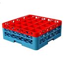 Glass Rack, 25-compartments (3-1/2" x 3-1/2") with (2) color-coded extenders - Case per 3 each
