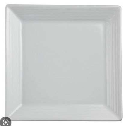 Rim Plate Square 8 1/2 In Belisa  (sold by case of 24)