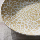 Plate, 8" dia., round, Sand (Dozen)
