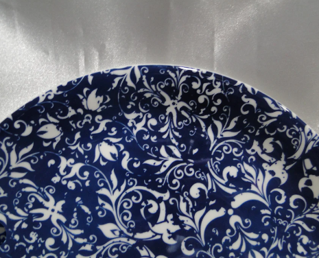 Plate, 8" dia., round blue(dozen)