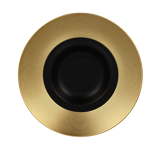 Gourmet Plate, Gold (case of 6)