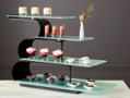 4 Tier Wave Display Each